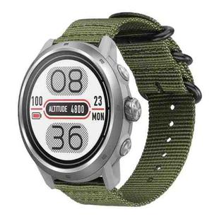 20mm xDfind Ring Buckle Nylon Canvas Watch Band(Army Green)