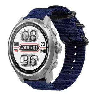 20mm xDfind Ring Buckle Nylon Canvas Watch Band(Midnight Blue)