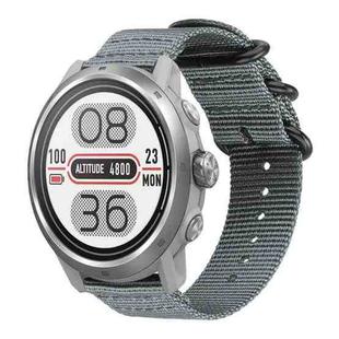 20mm xDfind Ring Buckle Nylon Canvas Watch Band(Grey)