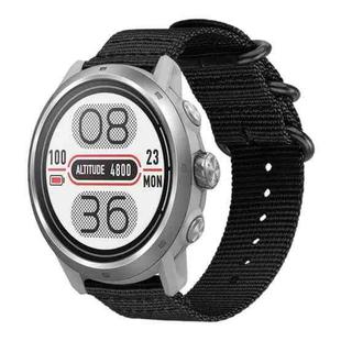 20mm xDfind Ring Buckle Nylon Canvas Watch Band(Black)