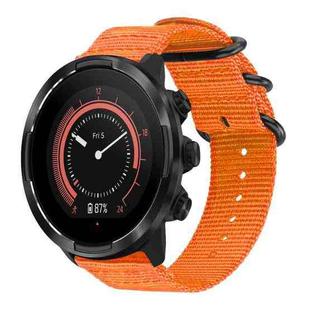 24mm xDfind Ring Buckle Nylon Canvas Watch Band(Orange)