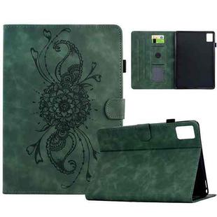 For Lenovo Xiaoxin Pad 11 2025 Mandala Embossed Smart Leather Tablet Case(Green)