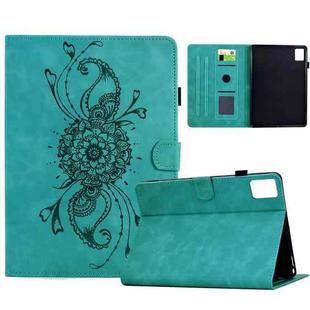For Lenovo Xiaoxin Pad 11 2025 Mandala Embossed Smart Leather Tablet Case(Light Blue)