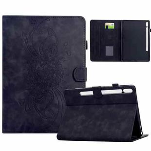 For Samsung Galaxy Tab S10 FE+ Mandala Embossed Smart Leather Tablet Case(Black)