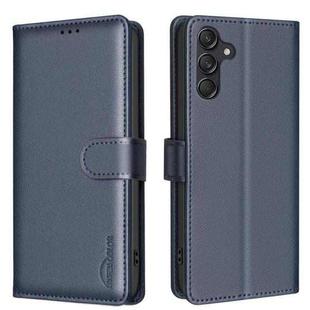 For Samsung Galaxy S25 FE 5G Litchi Texture RFID Anti-theft Leather Phone Case(Blue)