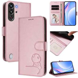 For ZTE nubia RedMagic 10 Pro / 10 Pro+ Litter Panda Embossing RFID Leather Phone Case with Lanyard(Pink)