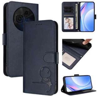 For TCL 60 NxtPaper Litter Panda Embossing RFID Leather Phone Case with Lanyard(Blue)