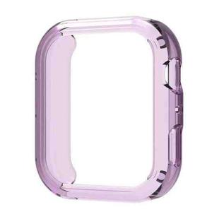 For Huawei Watch Fit 4 Half Coverage Hollow TPU Watch Protective Cover(Transparent Purple)