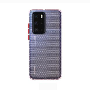For Huawei P40 Honeycomb Shockproof TPU Case(Pink)