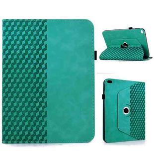 For iPad 9.7 2018 / 2017 / Air 2 / 1 Rotatable Rhombus Embossed Smart Leather Tablet Case(Light Blue)