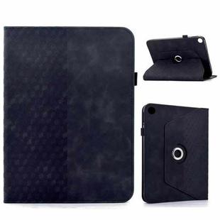 For Samsung Galaxy Tab A9+ Rotatable Rhombus Embossed Smart Leather Tablet Case(Black)