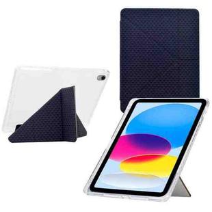 For iPad 2025 / 2022 Y-Fold Pyramid Texture Smart Leather Tablet Case(Black)