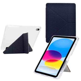 For iPad mini 2024 / mini 6 Y-Fold Pyramid Texture Smart Leather Tablet Case(Black)