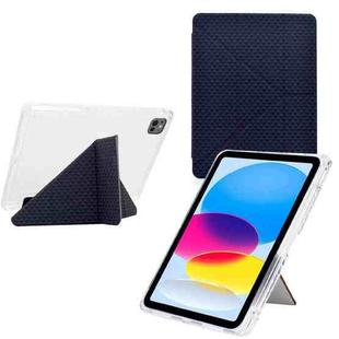 For iPad Air 13 2024 / 2025 / Pro 12.9 Y-Fold Pyramid Texture Smart Leather Tablet Case(Black)