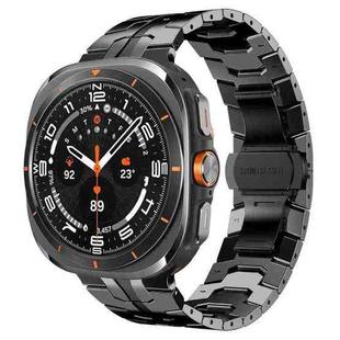 For Samsung Galaxy Watch8 / Watch8 Classic Butterfly Buckle Titanium Alloy Watch Band(Black)