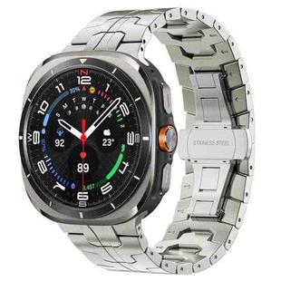 For Samsung Galaxy Watch8 / Watch8 Classic Butterfly Buckle Titanium Alloy Watch Band(Titanium)