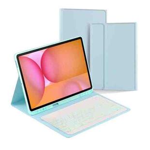 For Samsung Galaxy Tab S10 FE+ PSD-X620 Backlight Bluetooth Keyboard Leather Tablet Case(Sky Blue)