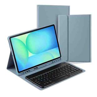 For Samsung Galaxy Tab S10 FE+ PS-X620 Basics Bluetooth Keyboard Leather Tablet Case(Misky Blue)
