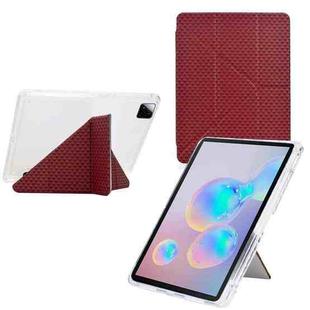 For Xiaomi Pad 7 / 7 Pro Y-Fold Pyramid Texture Smart Leather Tablet Case(Red)