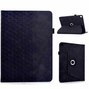 For iPad 10.2 2021 / Air 10.5 Rotatable Building Blocks Embossed Smart Leather Tablet Case(Black)