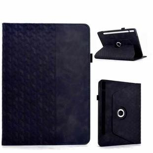 For Samsung Galaxy Tab S9 FE+ / S9+ Rotatable Building Blocks Embossed Smart Leather Tablet Case(Black)