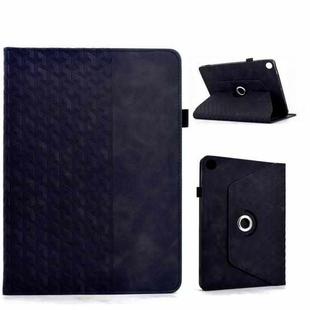 For Samsung Galaxy Tab A9+ Rotatable Building Blocks Embossed Smart Leather Tablet Case(Black)