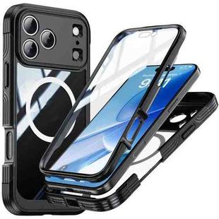 For iPhone 17 Pro Max Life Waterproof MagSafe Magnetic Rugged Phone Case(Black)