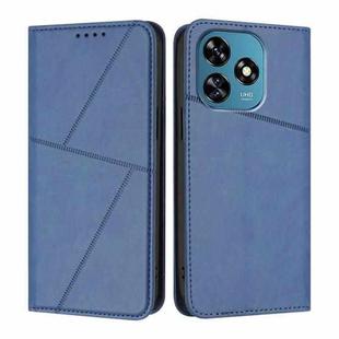 For Oukitel C51 Strong Magnetic Frosted Flip Leather Phone Case(Royal Blue)