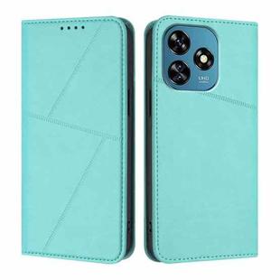 For Oukitel C51 Strong Magnetic Frosted Flip Leather Phone Case(Light Blue)