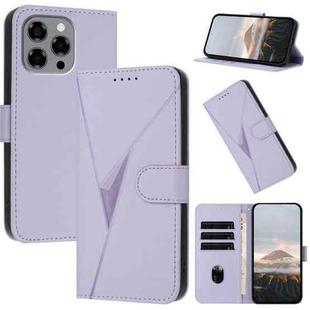 For Doogee Note 58 / Note 58 Pro Triangle Pattern Buckle Clasp Leather Phone Case(Light Purple)