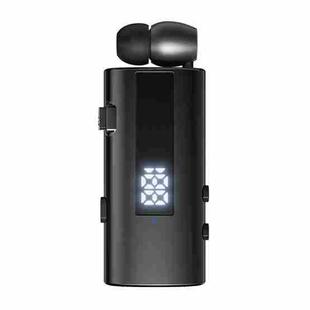 K92 Collar Clip Wireless Bluetooth Earphone(Black)