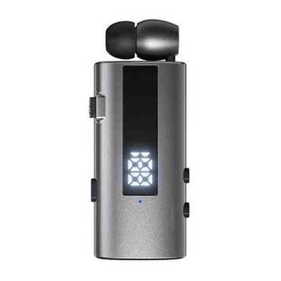 K92 Collar Clip Wireless Bluetooth Earphone(Grey)