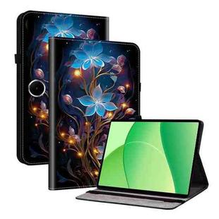 For OPPO Pad SE 11 inch Crystal Texture Colored Drawing Leather Tablet Case(Little Lantern Flowers)