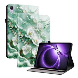 For Xiaomi Redmi K Pad 8.8 inch Crystal Texture Colored Drawing Leather Tablet Case(Jade Flowers)