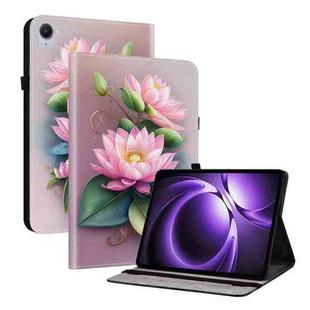 For Xiaomi Redmi K Pad 8.8 inch Crystal Texture Colored Drawing Leather Tablet Case(Lotus)