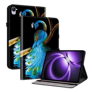 For Xiaomi Redmi K Pad 8.8 inch Crystal Texture Colored Drawing Leather Tablet Case(Peacock)