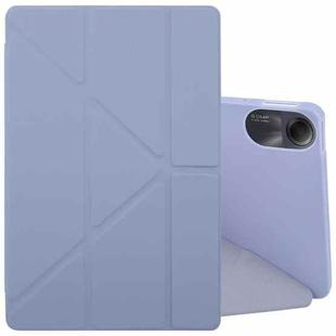 For Xiaomi Redmi Pad 2 Deformation Silicone Leather Tablet Case(Lavender)