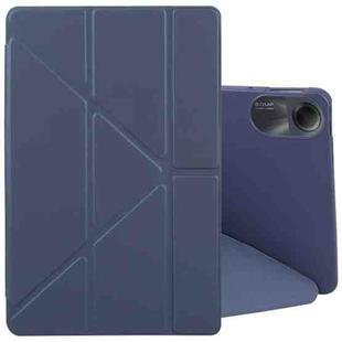 For Xiaomi Redmi Pad 2 Deformation Silicone Leather Tablet Case(Dark Blue)