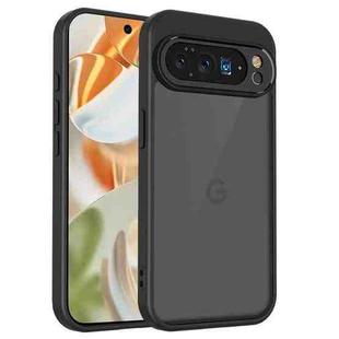 For Google Pixel 10 Pro XL Skin Feel Frosted PC+TPU Shockproof Phone Case(Transparent Black)