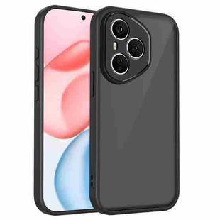 For Honor 400 Pro Global 160.8mm Skin Feel Frosted PC+TPU Shockproof Phone Case(Transparent Black)