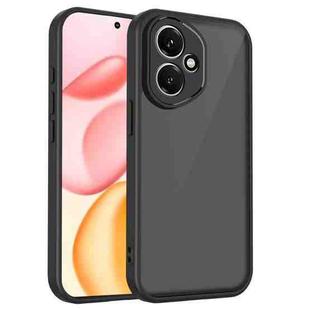 For Honor 400 Global 156.5mm Skin Feel Frosted PC+TPU Shockproof Phone Case(Transparent Black)
