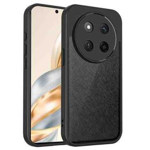 For Honor X9c Skin Feel Frosted PC+TPU Shockproof Phone Case(Transparent Black)
