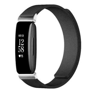 For Fitbit Inspire 2 / Ace 3 xDfind Litchi Texture Magnetic Silicone Watch Band(Black)
