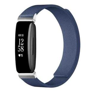 For Fitbit Inspire 2 / Ace 3 xDfind Litchi Texture Magnetic Silicone Watch Band(Midnight Blue)