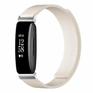 For Fitbit Inspire 2 / Ace 3 xDfind Litchi Texture Magnetic Silicone Watch Band(Starlight)