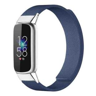 For Fitbit Luxe / Special Edition xDfind Litchi Texture Magnetic Silicone Watch Band(Midnight Blue)