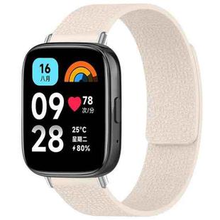For Redmi Watch 3 Active/Watch 3 Lite xDfind Litchi Texture Magnetic Silicone Watch Band(Starlight)