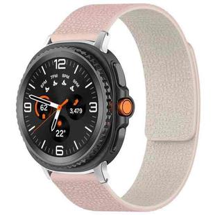 For Samsung Galaxy Watch8 / 8 Classic xDfind Litchi Texture Magnetic Silicone Watch Band(Pink Sstarlight)