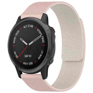 For Garmin Fenix 8/7S/6S/5S 20mm xDfind Litchi Texture Magnetic Silicone Watch Band(Pink Sstarlight)