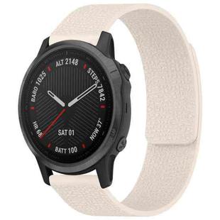 For Garmin Fenix 8/7S/6S/5S 20mm xDfind Litchi Texture Magnetic Silicone Watch Band(Starlight)